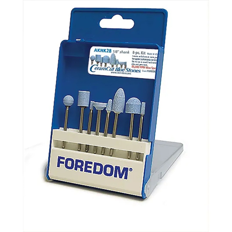 Accessory Kit, 8 Piece, CeramCut Blue Stone Points with 1/8 Shank, CK8122, CK8132, CK8144, CK8182, CK844, CK852, CK890 & CK897