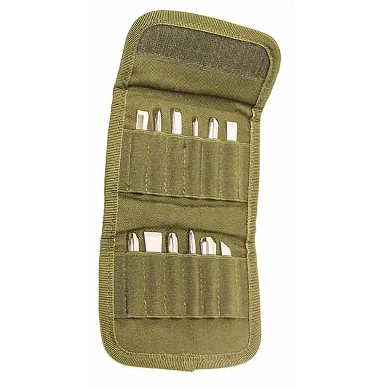 Chisel Set in Canvas Pouch, 12 Chisels, A-KC501, A-KC502, A-KC503, A-KC504, A-KC505, A-KC506, A-KC507, A-KC508, A-KC509, A-KC510, A-KC511, A-KC515