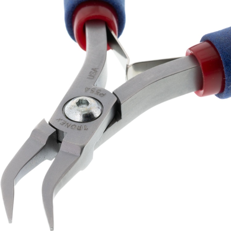 P554  Bent Nose Pliers - Mousebite Fine Tips