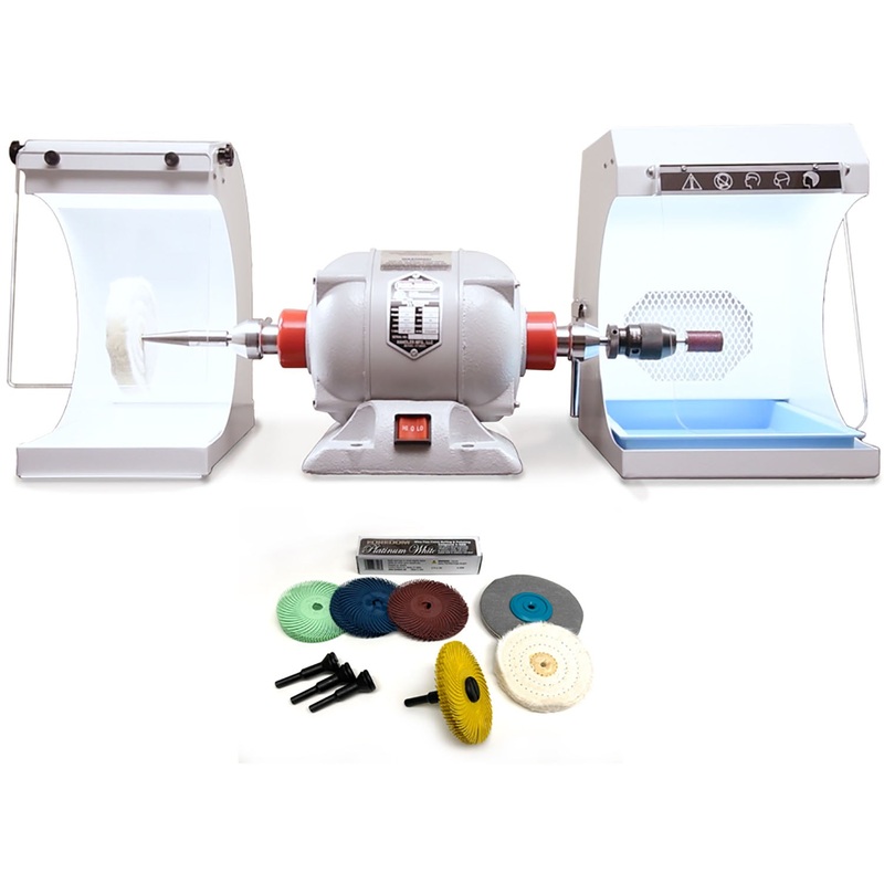 Red Wing Motor Low Base 1/4Hp Complete Polishing System