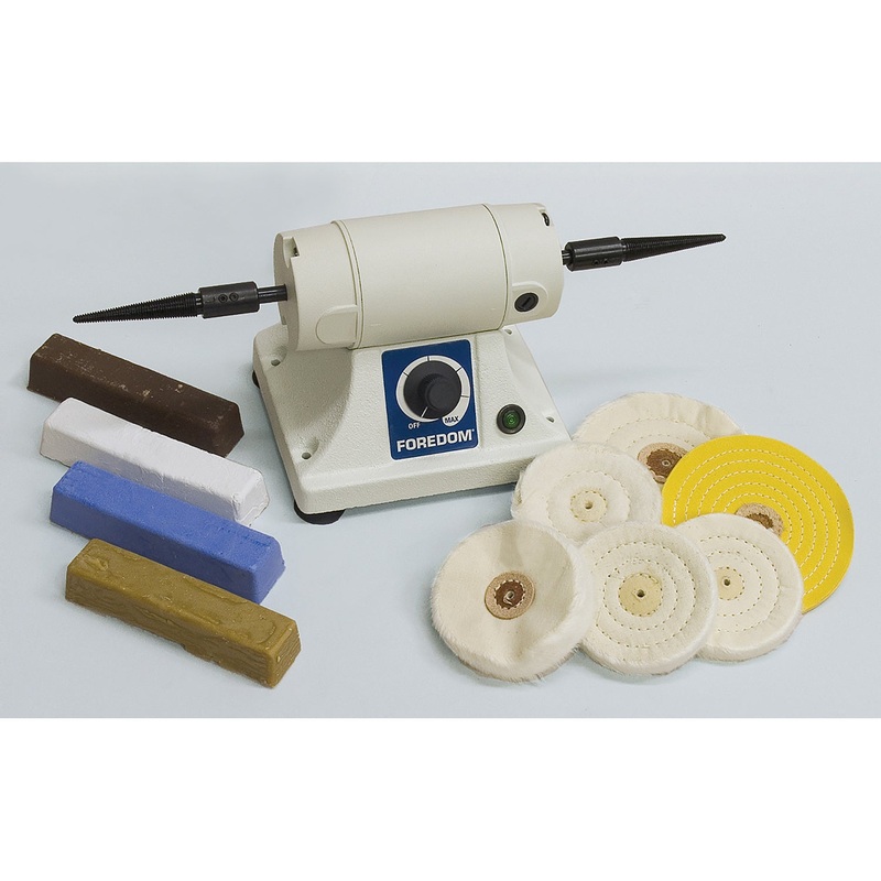 Bench Lathe Kit with Right & Left Tapered Spindles, 5/16 dia. Motor Shaft, with Cmpd bars of Tripoli, and More