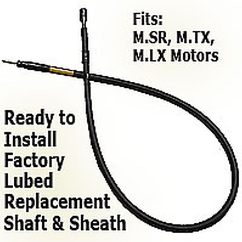 Lubricated S-93 Shaft and S-77 Sheath for SR, TX, L, S, R, & CC Series Motors, 39 Long