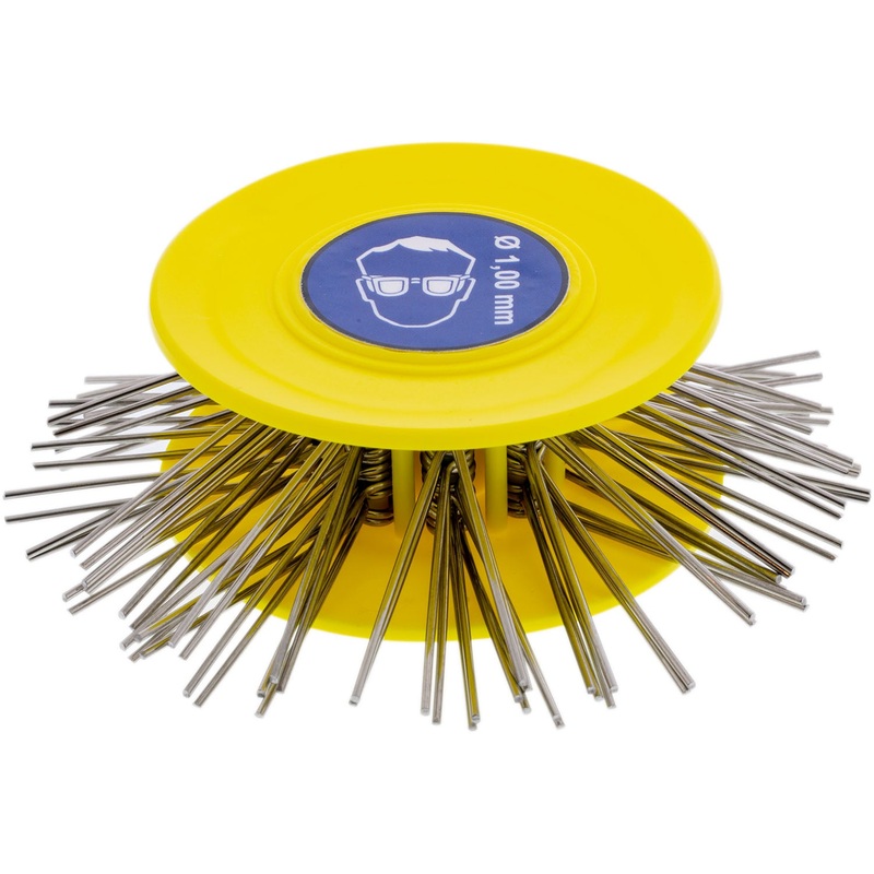 Matte Wire Brush 60/100/25mm 1.00mm - Yellow