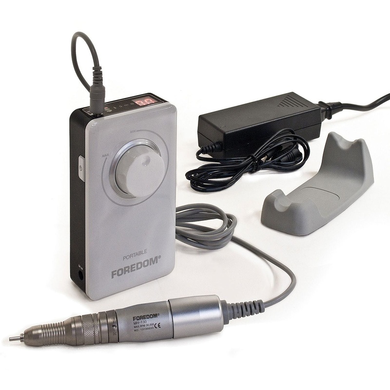 Micromotor Kit Battery operated or plug in w/Rotary Handpiece MH-130 w/ 3/32 (2.35mm) Collet, Control Box & Handpiece Cradle HP4-933