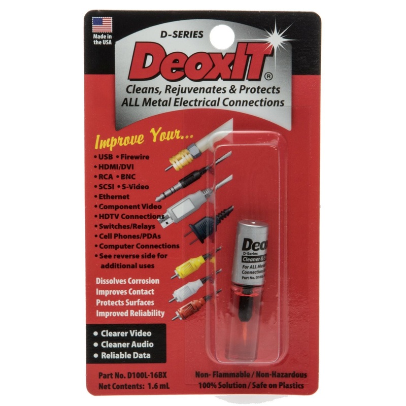 DeoxIT D-Series D100L Mini-Brush Applicator, 100% Sol, 1.6mL