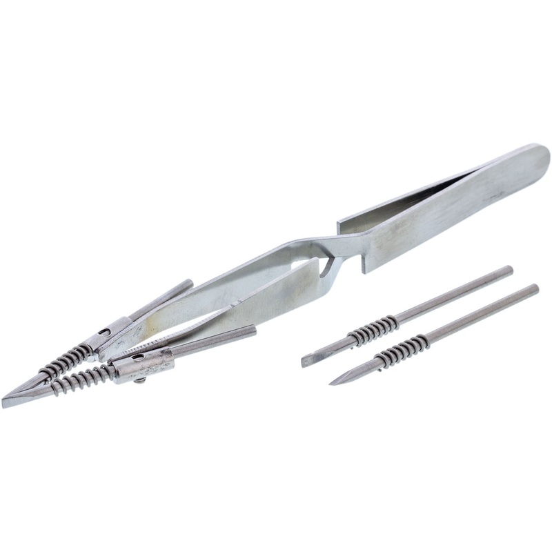 Swanstrom - Swanstrom Cross-Lock Soldering Tweezers with Tungsten and Tips (TTT-1)