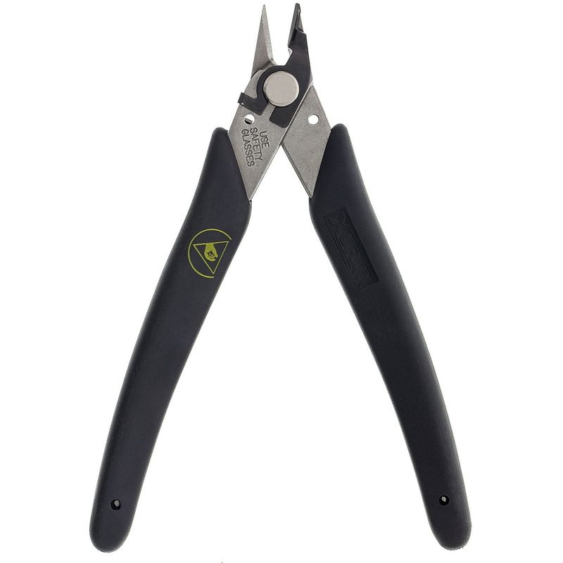 Cutters - Xuron LXASF Micro-Shear Flush, ESD Safe Grips, Lead Retainer (LXASF)