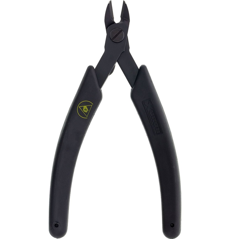 Cutters - Xuron Oval Head Micro-Shear Flush Cutter LH, ESD Safe Grips (9100LHAS)