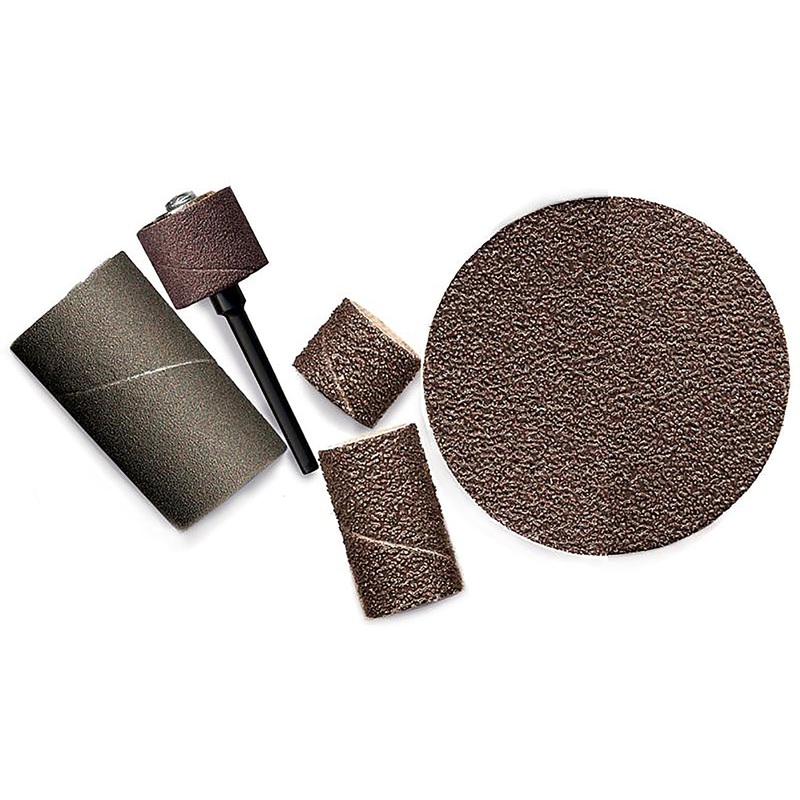 Aluminum Oxide Sanding Bands, 1/4 dia. x 1/2 long, 60 - 220 Grit, Pack of 10