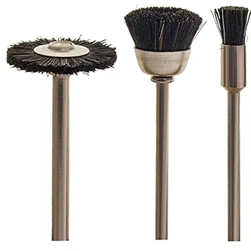 Horse Hair Stiff Brush with 3/32 Shank