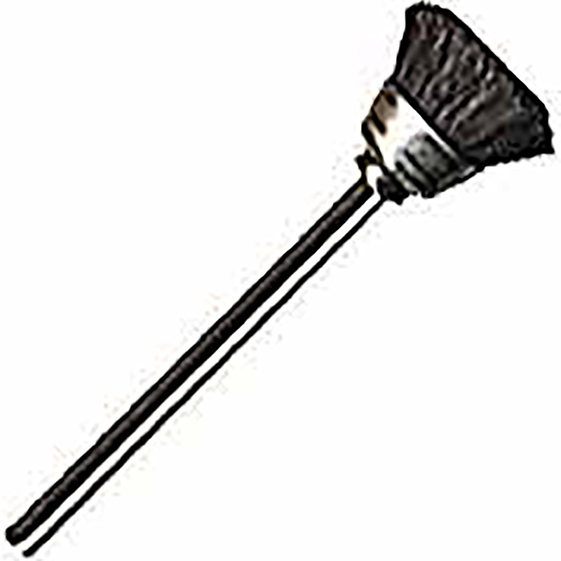 Horse Hair Stiff Cup Brush with 1/4 Trim, 9/16 dia. with 1/8 Shank