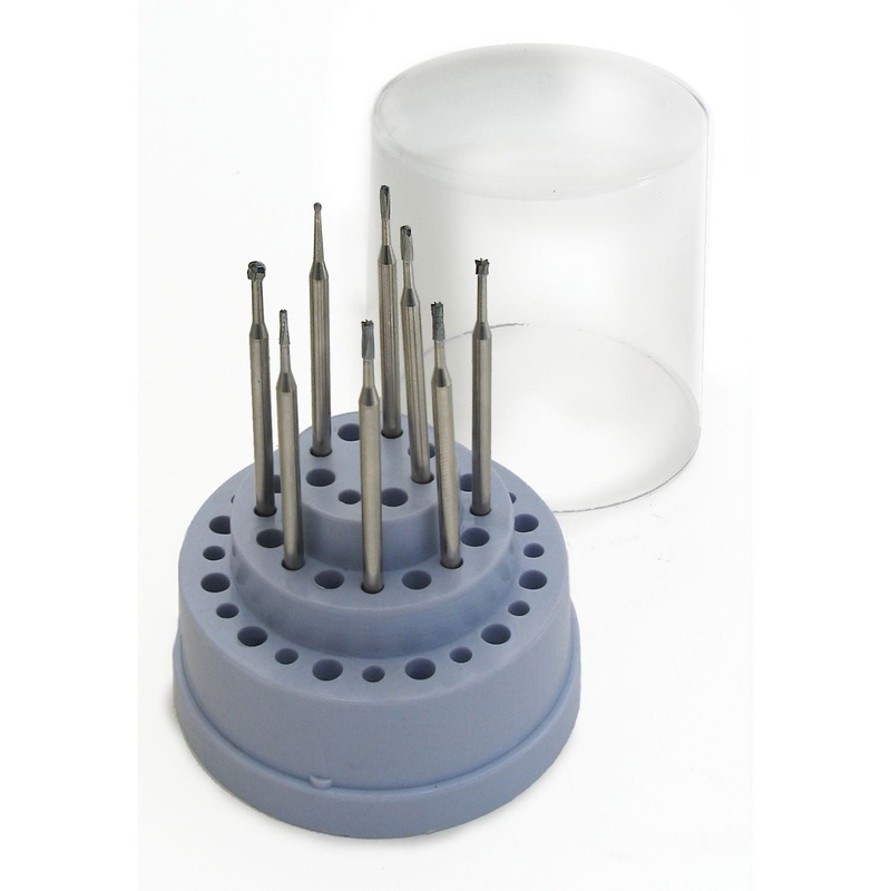 Miniature Carbide Bur Assortment Kit, 1 each 201, 202, 203, 204, 205, 206, 207, & 208 3/32 Shank