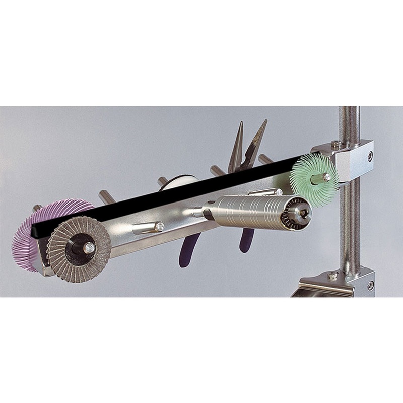 Tool Holder Arm, ten 3/8 (9mm) dia. Pegs 1-58 (40mm) long, bar measures 12 (305mm) long X 4 (102mm) wide