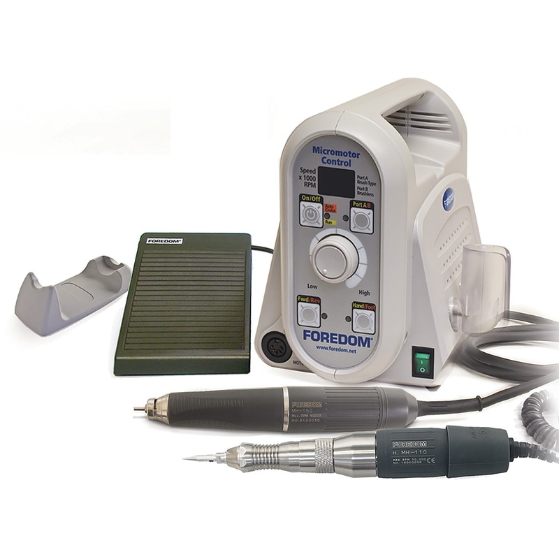 Foredom K.1053 Dual Handpiece Kit, Brushless Motor & Rotary + Hammer Handpiece 115 Volt