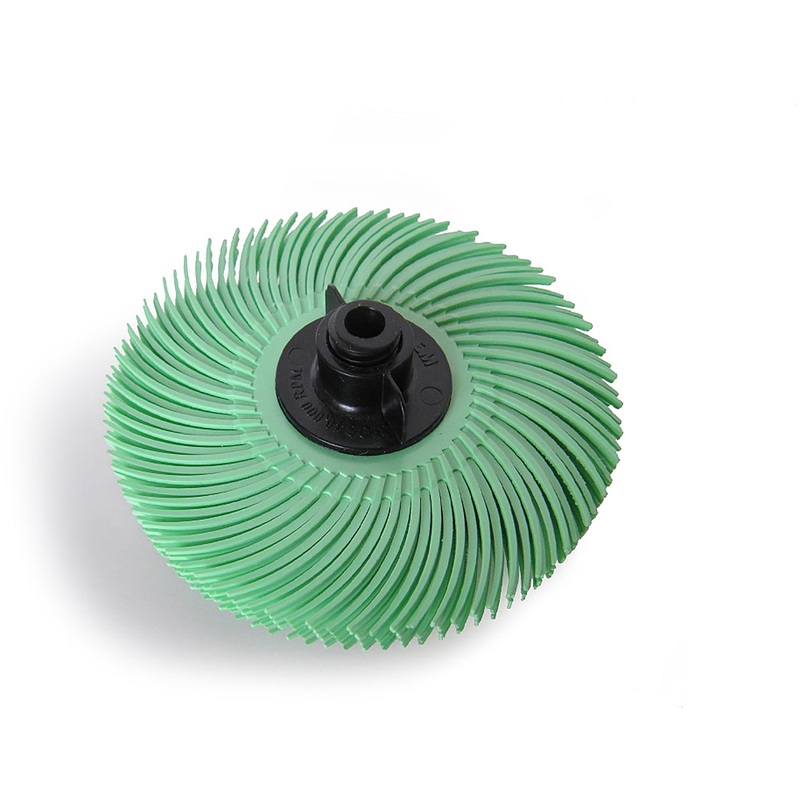 3M 3 4-ply Radial Bristle Brush Green 1 Micron