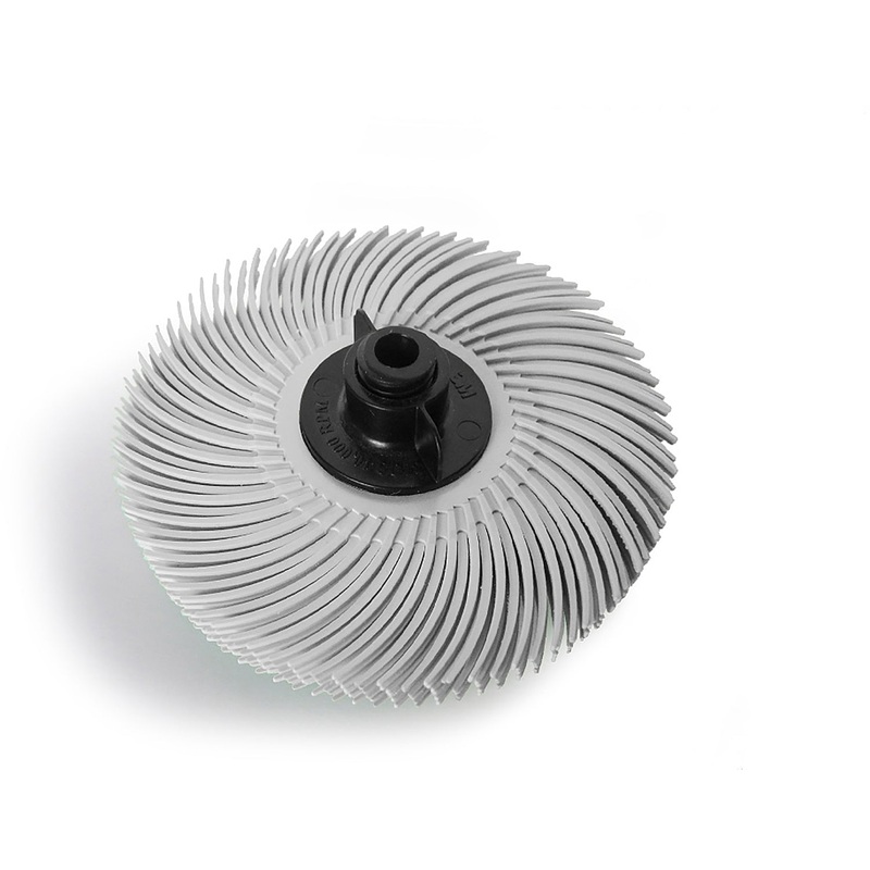3M 3 4-ply Radial Bristle Brush White 120 Grit