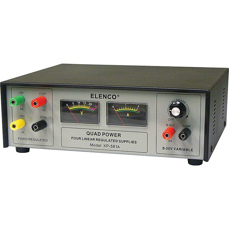 Power Supply, XP-580 Quad 2-20v 2.5A