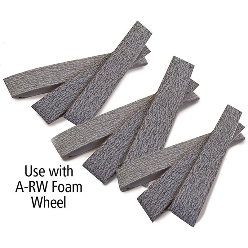 Aluminum oxide belt 4 dia x 1 w, 320 - 1000 grit, 10 pk