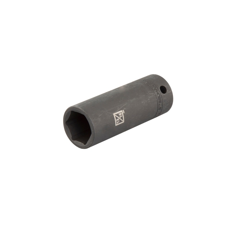 1/2-Inch Drive x 13/16-Inch Deep 6-Point Impact SAE Single Socket