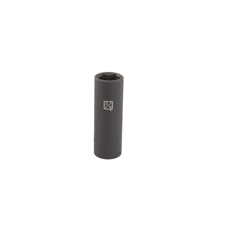 1/2-Inch Drive x 3/4-Inch Deep 6-Point Impact SAE Single Socket