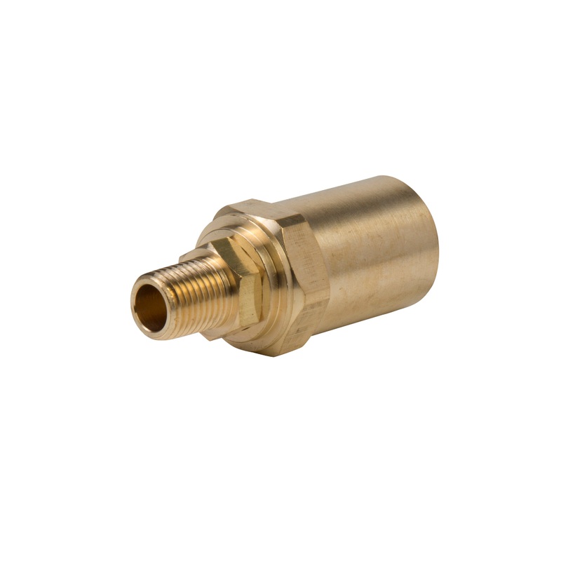 1/2-Inch ID Reusable Brass Pneumatic Hose Fitting