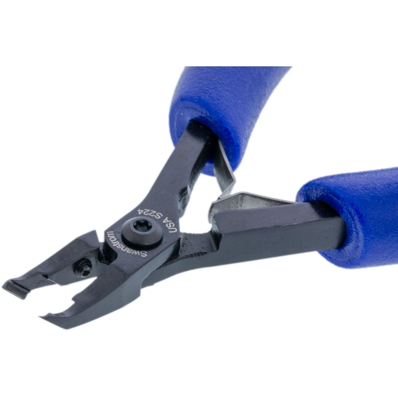 Long Nose 45 Angle End Super Flush Cutters - Jaw Relief Head