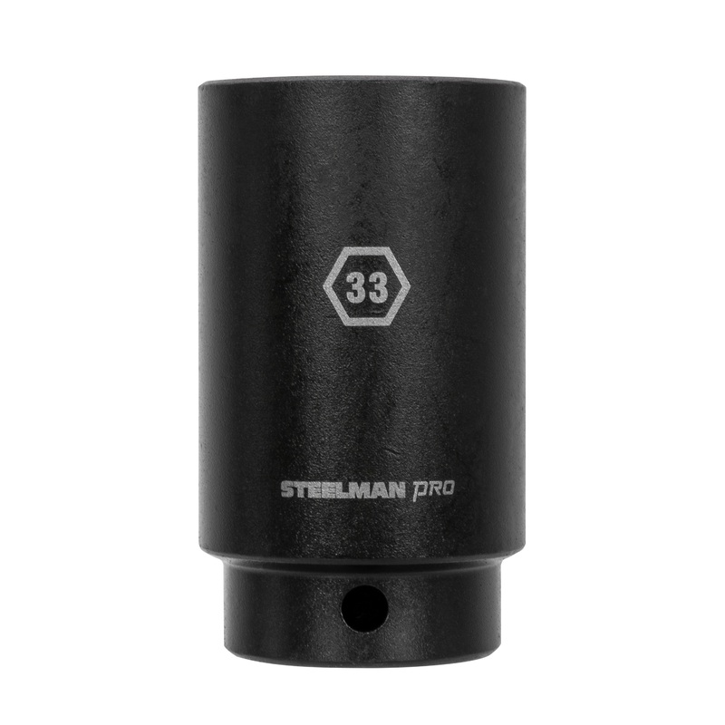 1/2-Inch Drive x 33mm Deep 6-Point Impact Socket