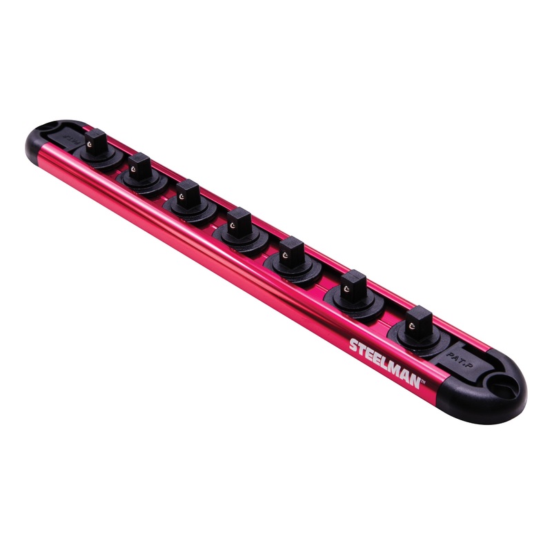 1/4-Inch Drive 7-Piece Aluminum Socket Storage Rail, 9.25-Inch Length