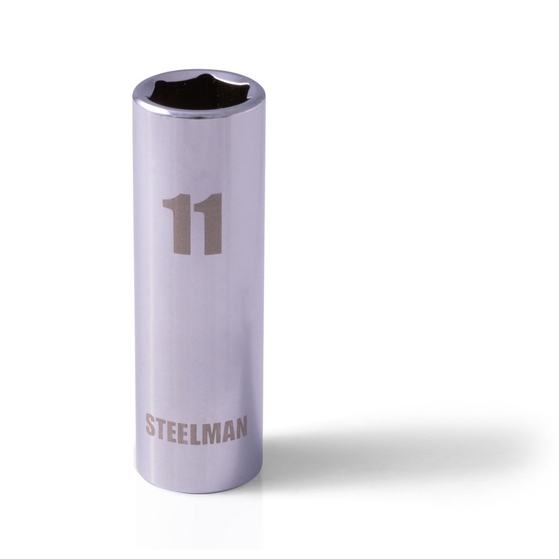 1/4-Inch Drive x 11mm Deep Well 6-Point Socket