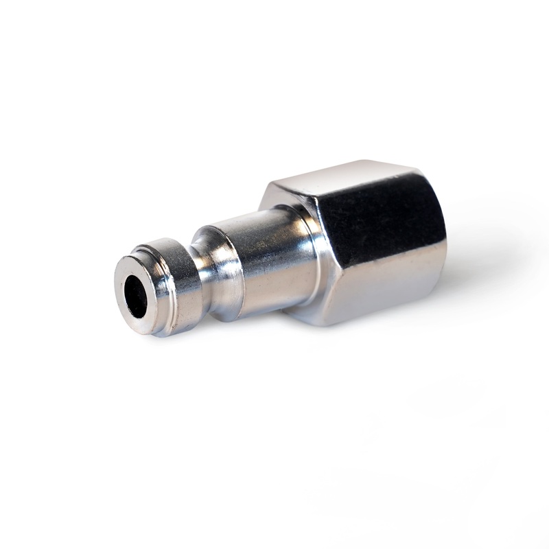 1/4-Inch Plated Steel Quick Disconnect Plug with 1/4-Inch Female NPT Threads
