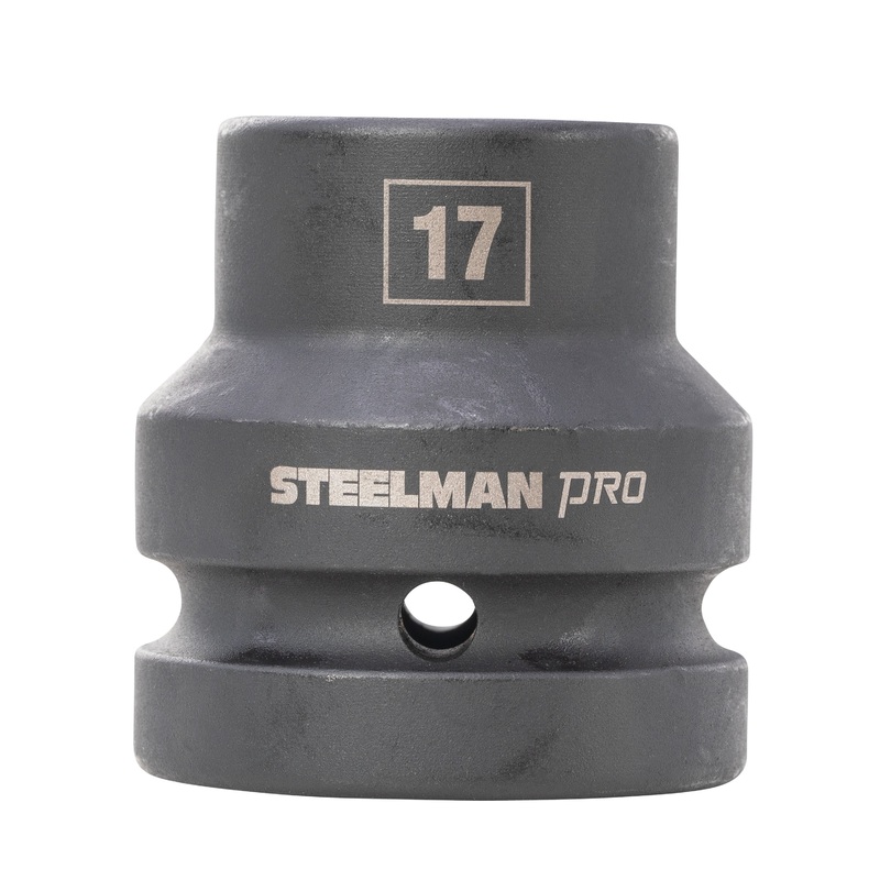 1-Inch Drive x 17mm 4-Point Square Budd Impact Socket