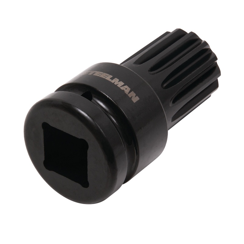 1-Inch Square Drive (Female) to #5 Spline Drive (Male) Impact Socket Adapter