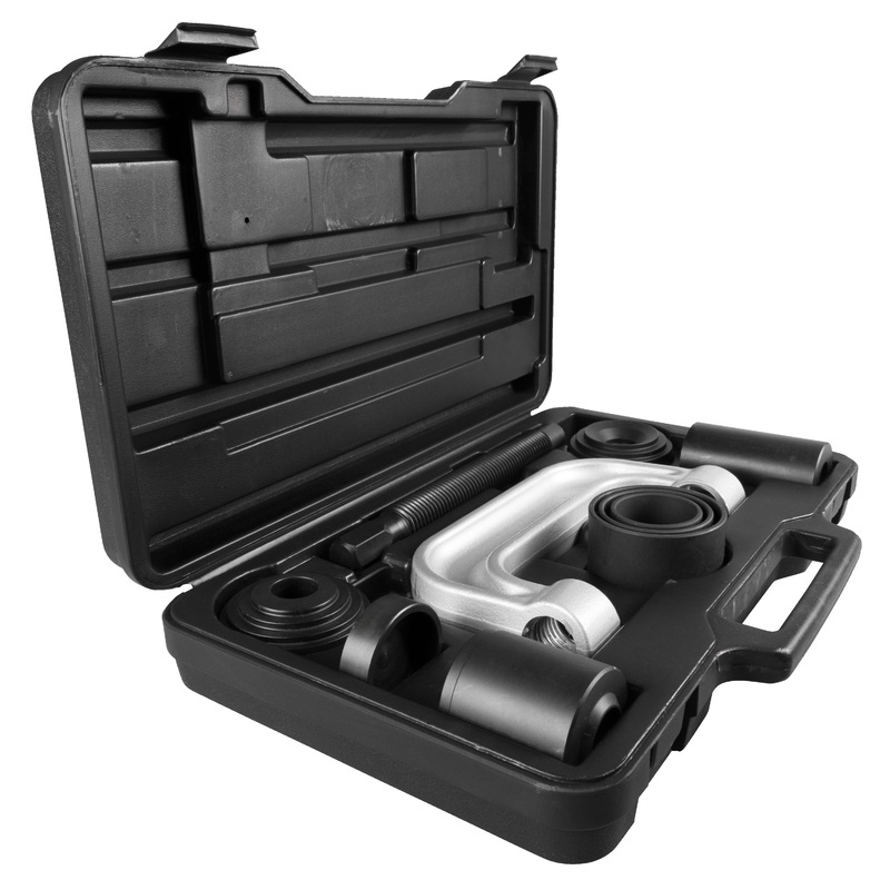 10-Piece Ball Joint Service Kit/Ball Joint Press, Bushing Removal Tool, with 4-Wheel Drive (4WD) Adapter