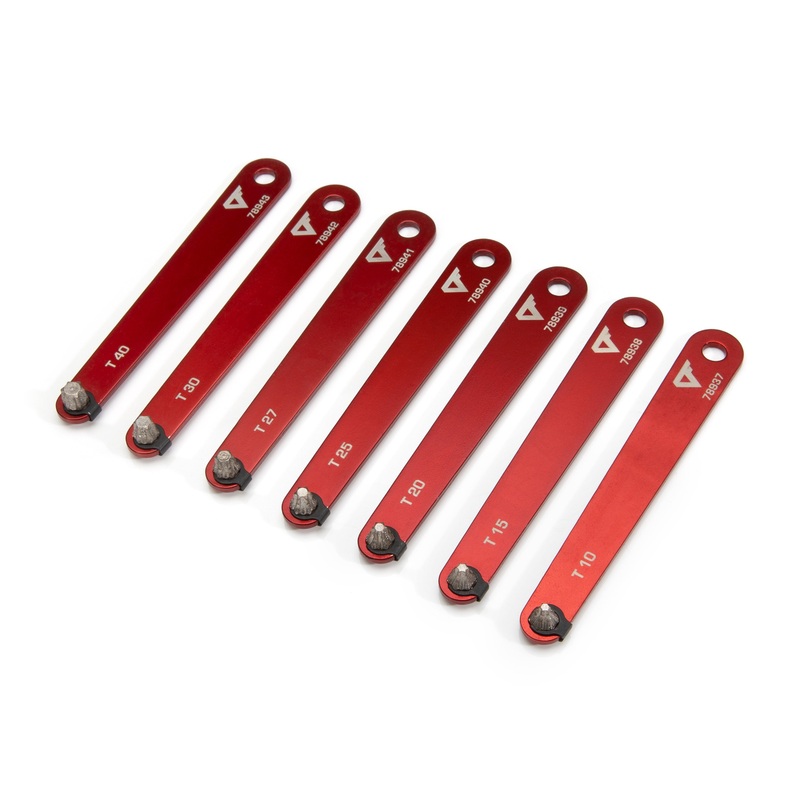 7-Piece Diamond Tipped Low Profile Torx Screwdriver Set