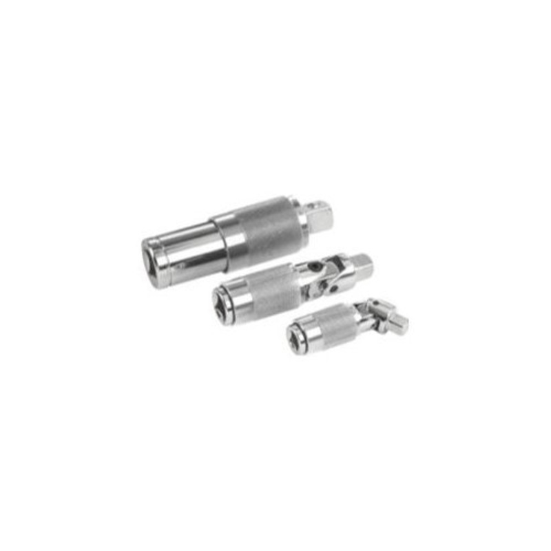 3-Piece Locking Universal Swivel Joint Chrome Adapter Set