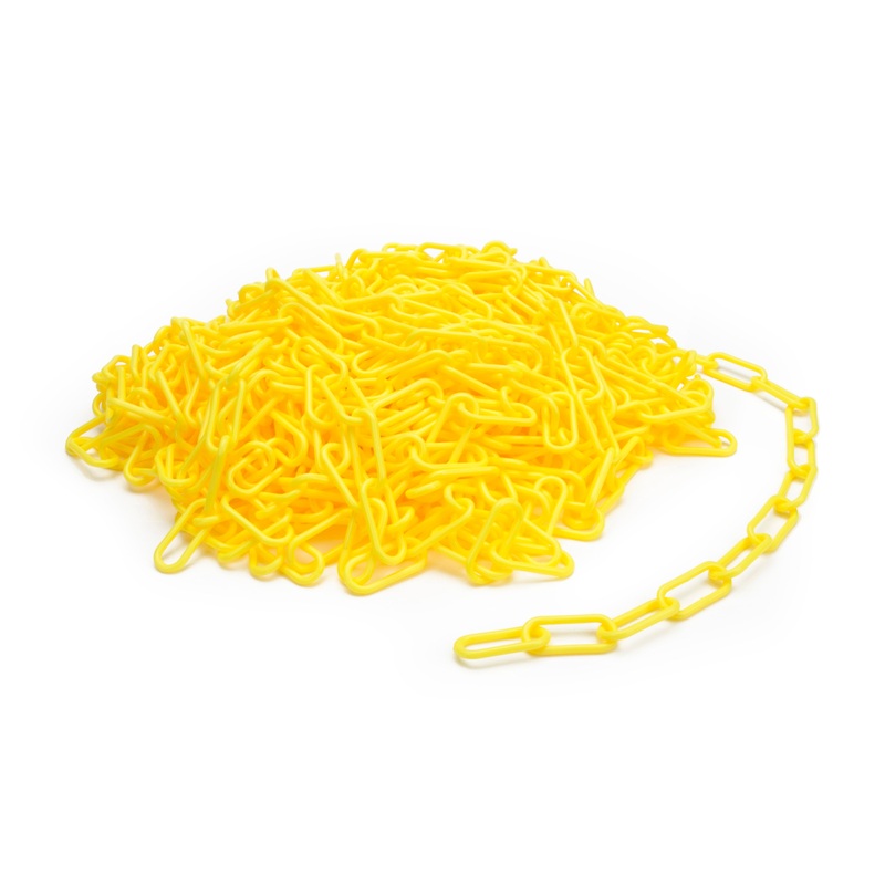 100-Foot Yellow Plastic Safety Chain