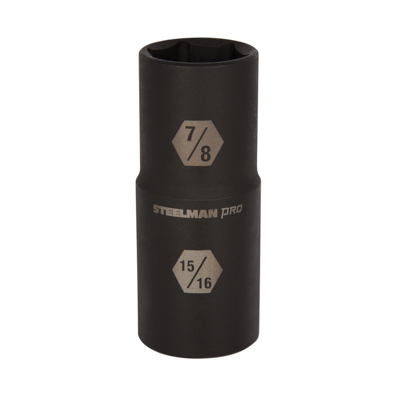 1/2-Inch Drive 7/8-Inch x 15/16-Inch 6-Point Thin Wall Impact Flip Socket