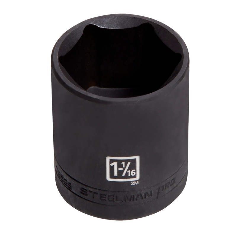 1/2-Inch Drive x 1-1/16-Inch Thin-Wall 6-Point Impact SAE Single Socket