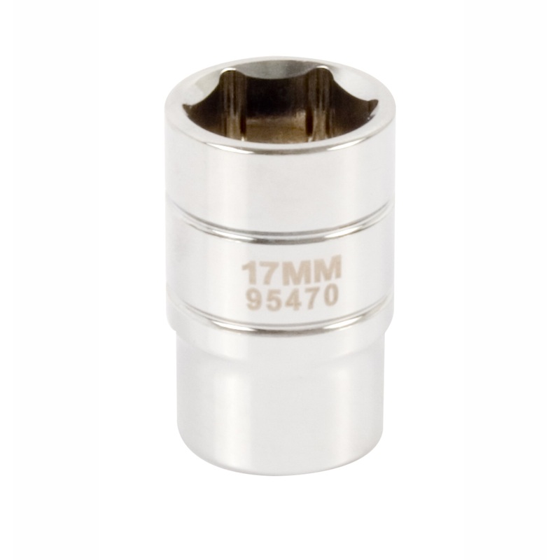 1/2-Inch Drive x 17mm Shallow 6-Point Metric Socket