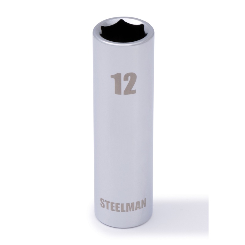 3/8-Inch Drive x 12mm Deep Well 6-Point Socket