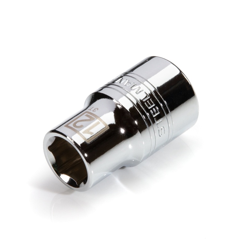 1/2-Inch Drive x 12mm 6-Point Metric Single Socket