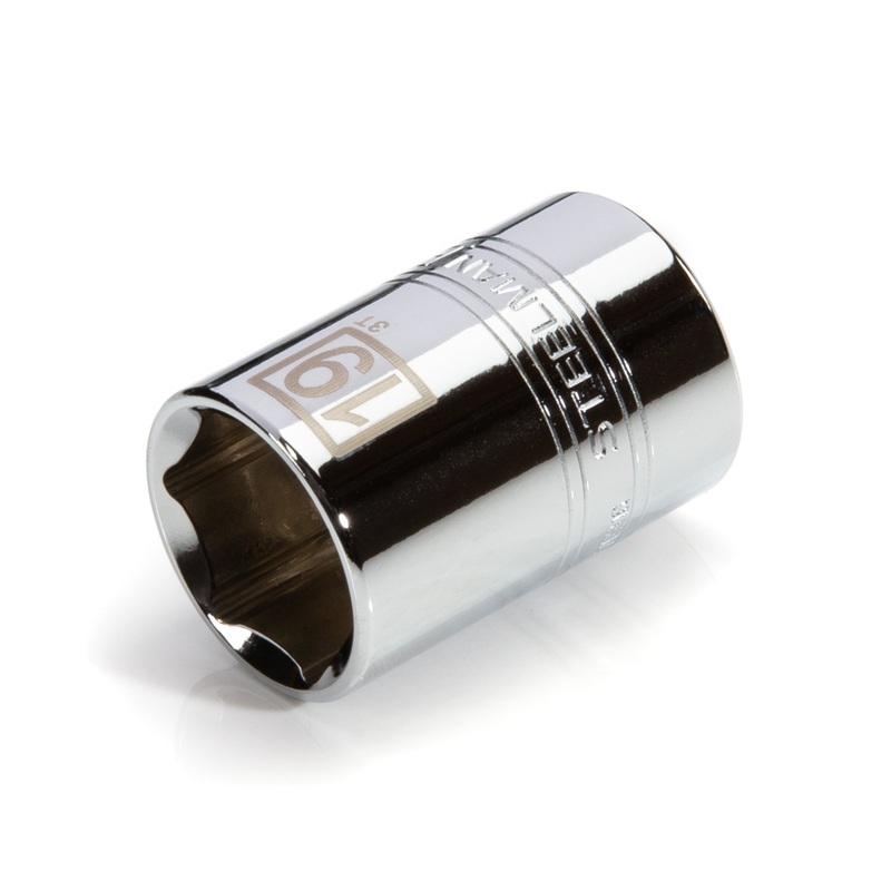 1/2-Inch Drive x 19mm 6-Point Metric Single Socket