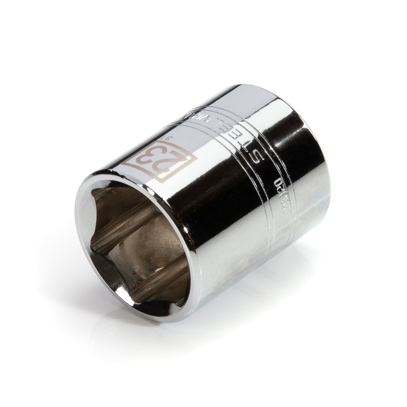 1/2-Inch Drive x 23mm 6-Point Metric Single Socket