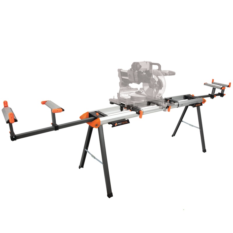 120-Inch Expanding 500-Pound Capacity Lightweight Aluminum Miter Saw Stand and Portable Workstation