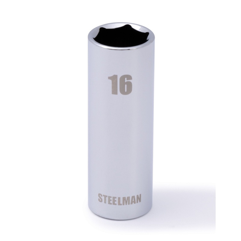 3/8-Inch Drive x 16mm Deep Well 6-Point Socket