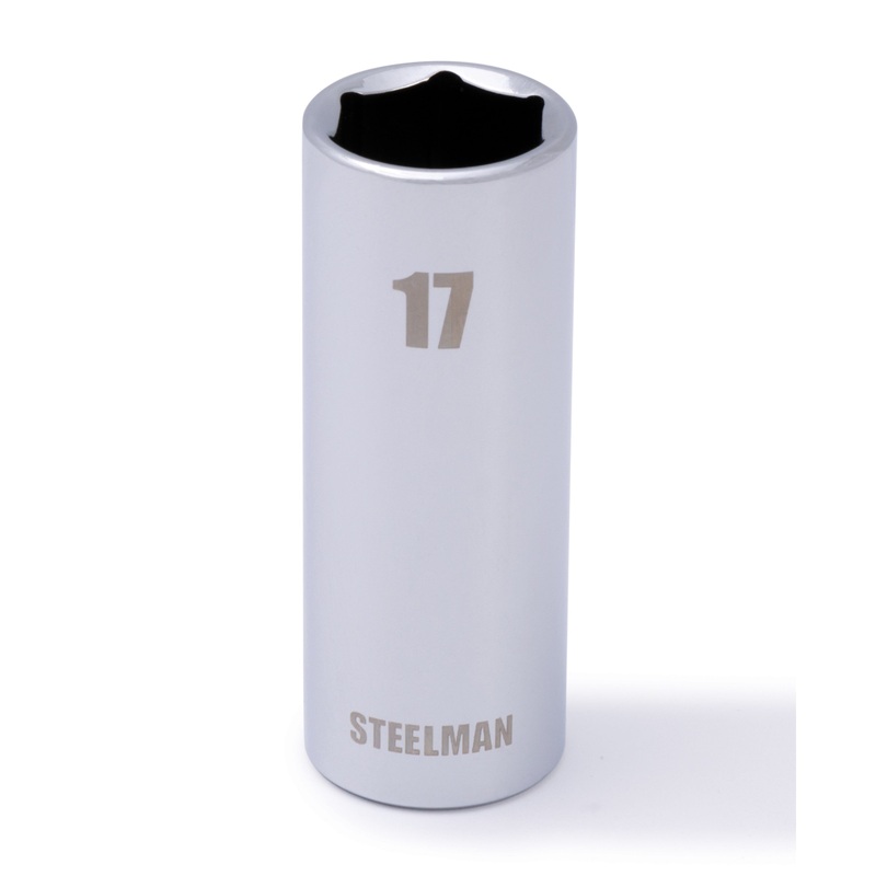 3/8-Inch Drive x 17mm Deep Well 6-Point Socket