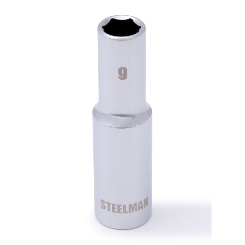 3/8-Inch Drive x 9mm Deep Well 6-Point Socket