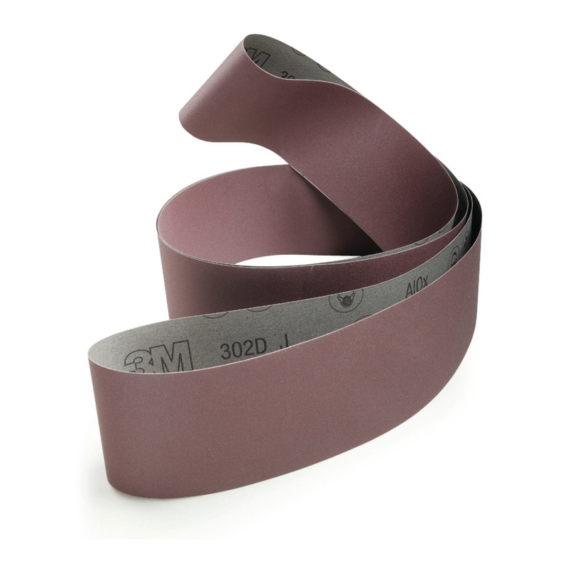 3M Cloth Belt 302D, P220 J-weight, 1-1/4 in x 132 in, Film-lok,Full-flex