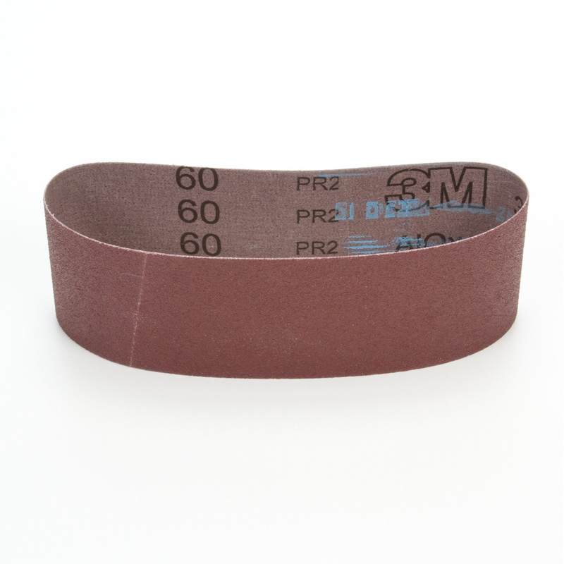 3M Cloth Belt 340D, P120 X-weight, 4 in x 90 in, Film-lok, Single-flex