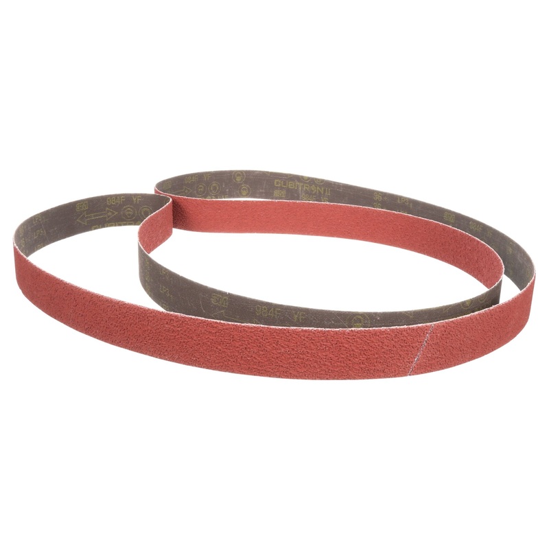 3M Cloth Belt 384F, 120+ XF-weight, 2-1/2 in x 14 in, Fabri-lok,Single-flex